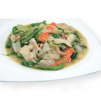 202. Stir-fried Shrimp & Vegetables in Thick Sauce