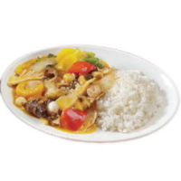 235. Seafood & Vegetable Rice Bowl with Thick Sauce