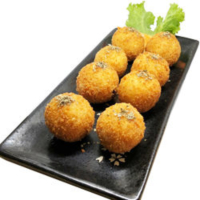 92. Deep-Fried Crab Cheese Balls